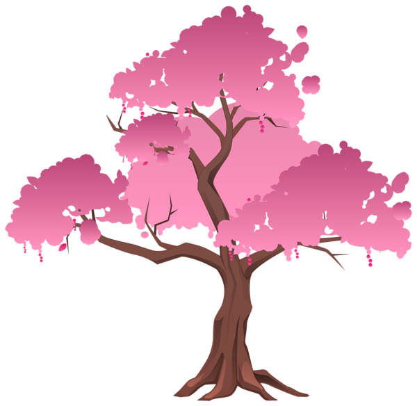 Pink Japanese Tree PNG Clipart Image | Gallery Yopriceville - High ...