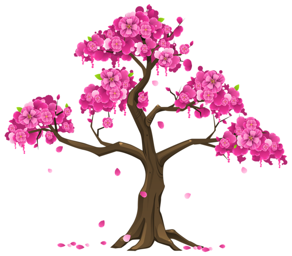 This png image - Pink Tree PNG Clipart Image, is available for free download