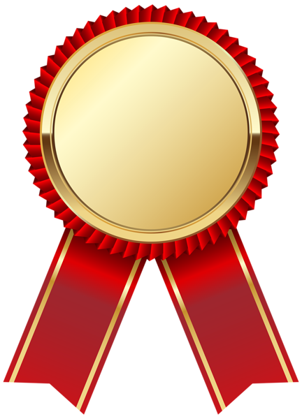 This png image - Gold Medal with Red Ribbon PNG Clipart Picture, is available for free download