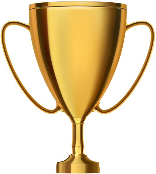 gold trophy cup transparent