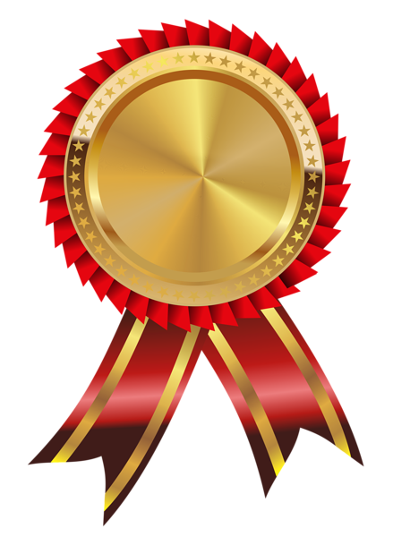 This png image - Gold and Red Medal PNG Clipart Image, is available for free download