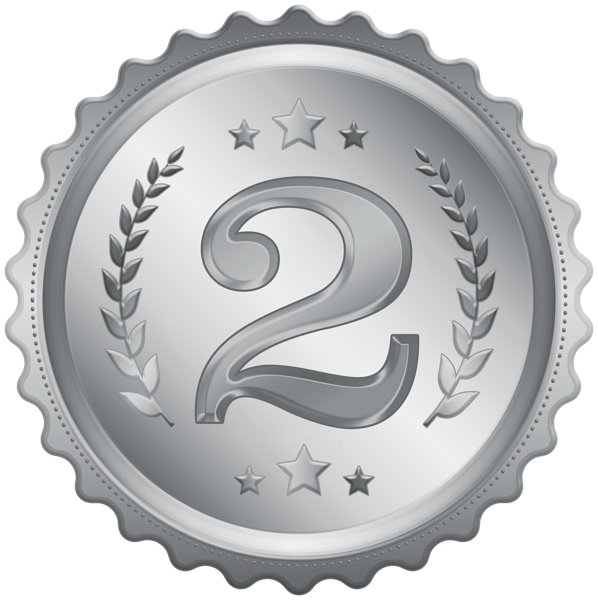 This png image - Second Place Medal Badge Clipart Image, is available for free download