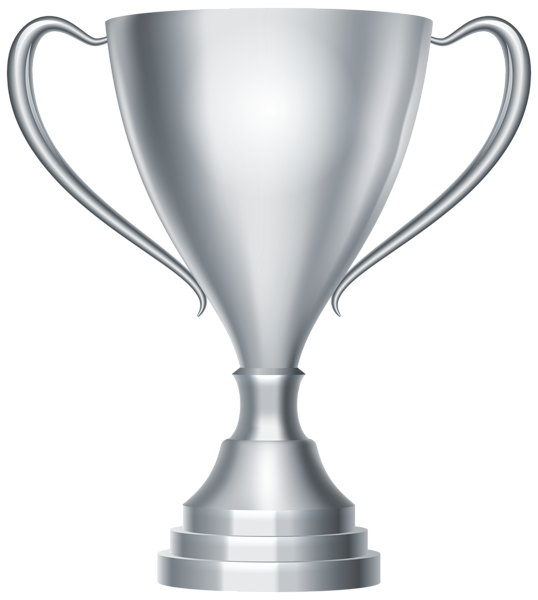 This png image - Silver Trophy Cup Award Transparent PNG Clip Art Image, is available for free download