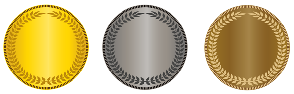 This png image - Transparent Gold Silver Bronze Medals PNG Picture, is available for free download