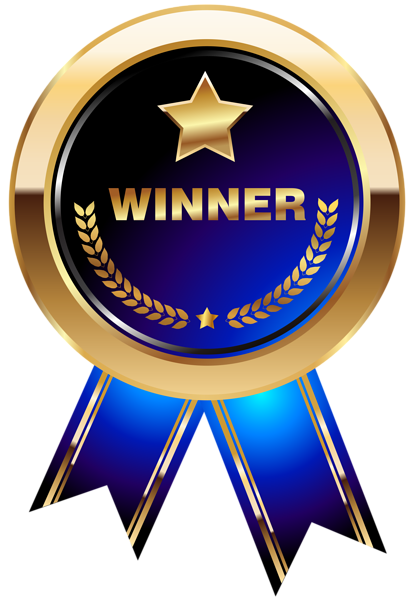 This png image - Winner Medal Blue Transparent PNG Clip Art Image, is available for free download