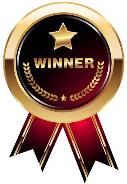 This png image - Winner Medal Red Transparent PNG Clip Art Image, is available for free download