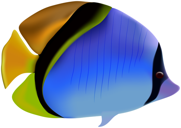 This png image - Blue Fish PNG Clipart, is available for free download