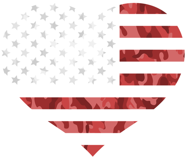 This png image - American Heart Military Style Clipart, is available for free download