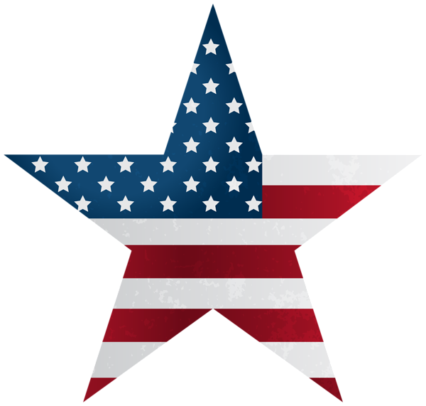 This png image - American Star PNG Clipart, is available for free download