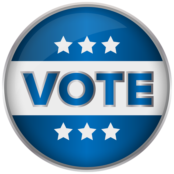 This png image - Blue Badge Vote PNG Clip Art Image, is available for free download