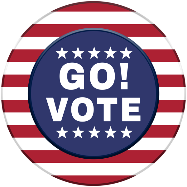 This png image - Go Vote US Style Badge PNG Clipart, is available for free download
