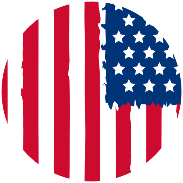 This png image - USA Flag Round Decoration PNG Clipart, is available for free download