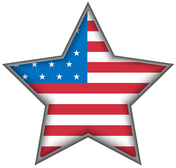This png image - USA Star PNG Clip Art Image, is available for free download