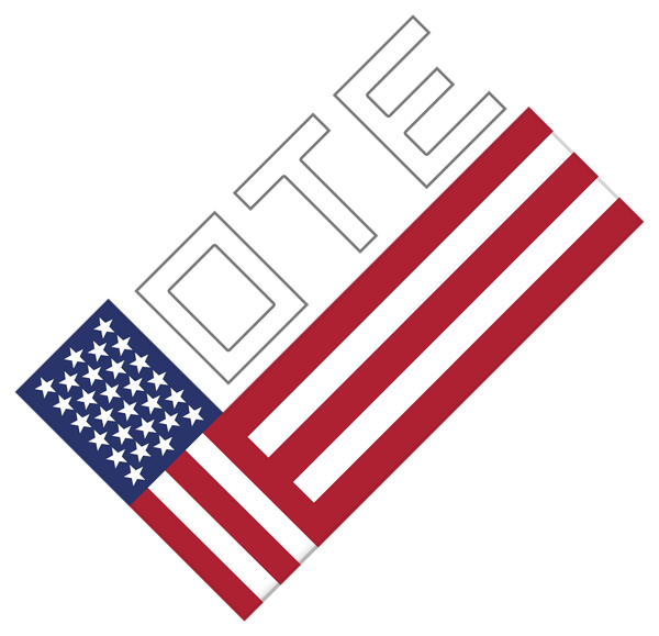 This png image - USA Vote Deco PNG Clipart, is available for free download