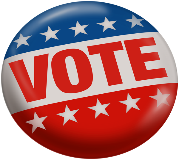 US Vote Red Badge PNG Clipart | Gallery Yopriceville - High-Quality ...