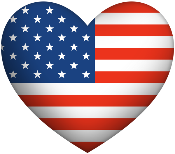This png image - United States Heart Flag PNG Clipart, is available for free download