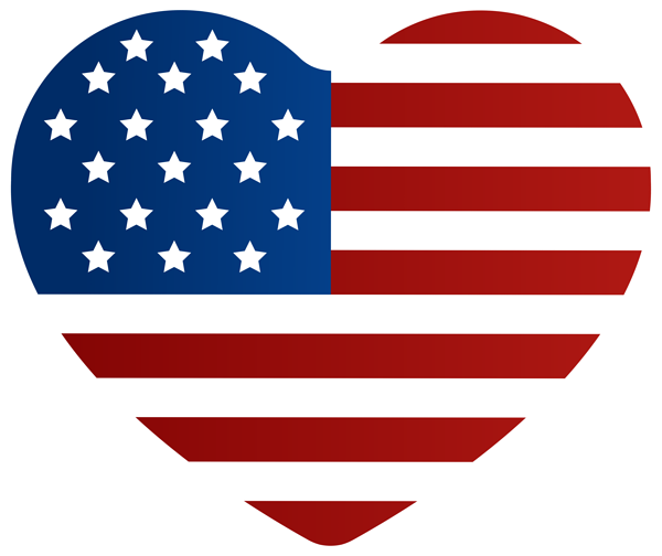 This png image - United States Heart PNG Transparent Clipart, is available for free download