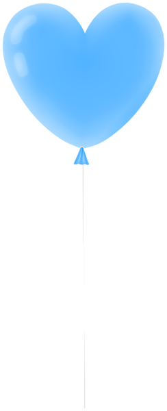 This png image - Blue Heart Balloon Transparent Clipart, is available for free download