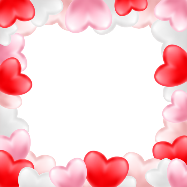 This png image - Border Frame with Hearts Transparent Image, is available for free download