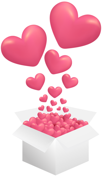 This png image - Box with Hearts Clip Art Image, is available for free download