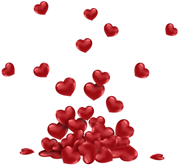 This png image - Bunch of Hearts PNG Picture, is available for free download