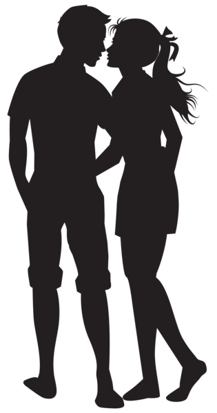 This png image - Couple PNG Silhouettes Clip Art Image, is available for free download
