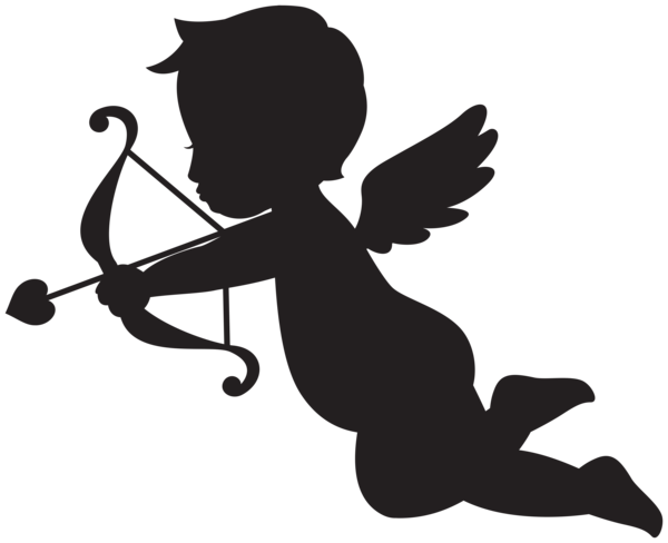 This png image - Cupid Silhouette Transparent Image, is available for free download