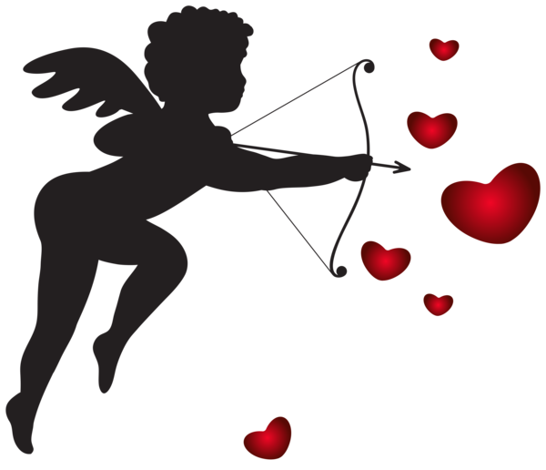This png image - Cupid with Bow and Hearts Transparent PNG Clip Art Imag, is available for free download