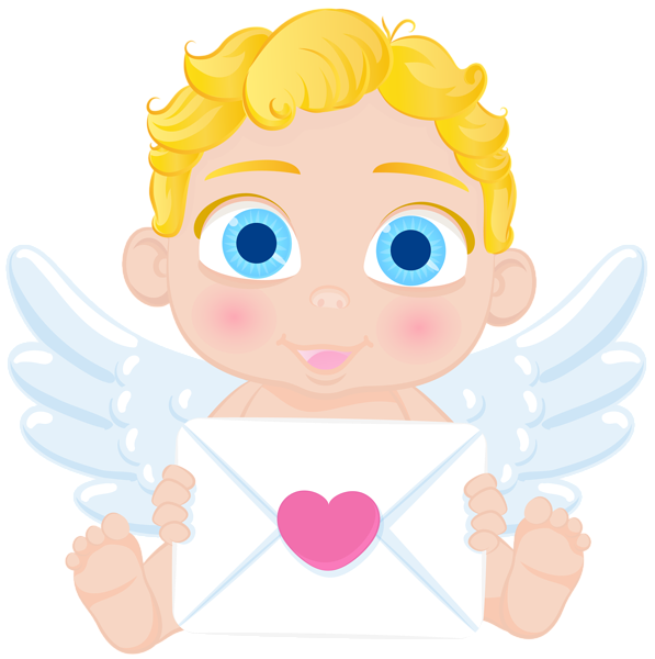 This png image - Cupid with Envelope PNG Clipart, is available for free download
