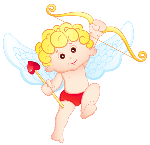 This png image - Cute Blonde Cupid PNG Clipart, is available for free download