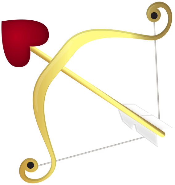 This png image - Gold Cupid Bow PNG Transparent Clipart, is available for free download