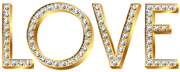 This png image - Gold Diamond Love Transparent PNG Clip Art Image, is available for free download
