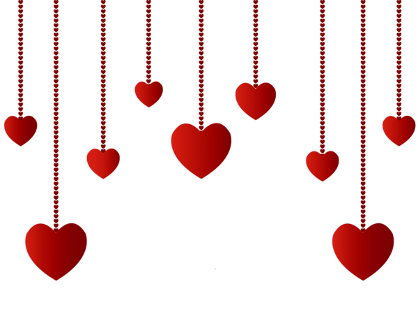 Hanging Hearts Decoration PNG Picture | Gallery ...