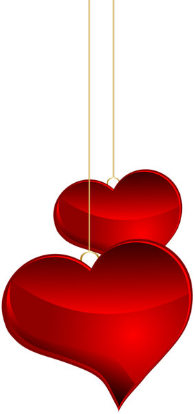 This png image - Hanging Hearts Transparent PNG Image, is available for free download