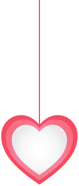 This png image - Hanging Red Heart PNG Clipart, is available for free download