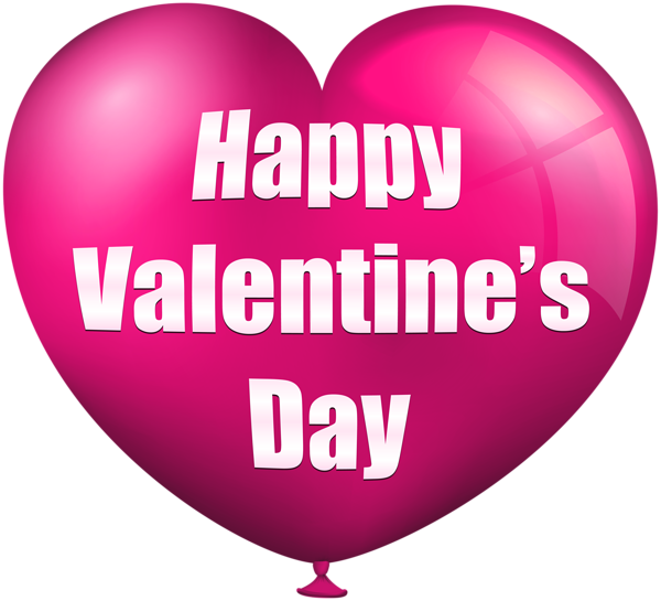 This png image - Happy Valentine's Balloon Pink Transparent PNG Image, is available for free download