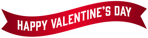 This png image - Happy Valentine's Day Banner PNG Clip Art Image, is available for free download