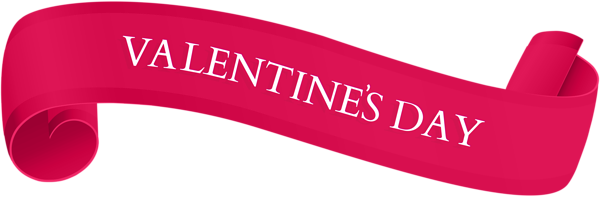 This png image - Happy Valentine's Day Banner Pink PNG Image, is available for free download