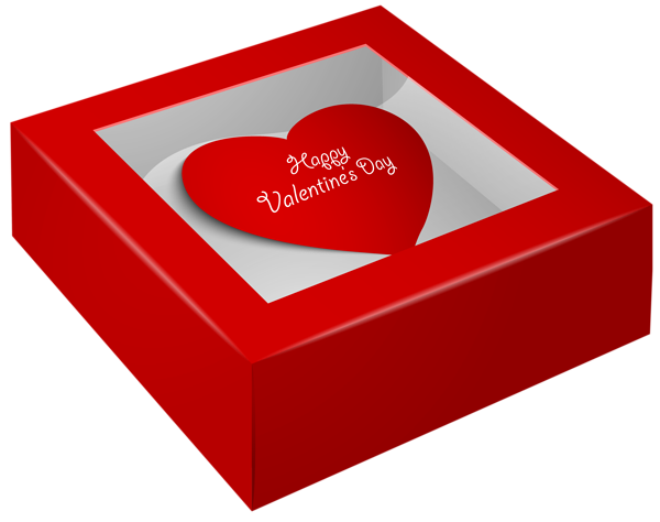 This png image - Happy Valentine's Day Box PNG Clip-Art Image, is available for free download