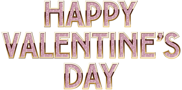This png image - Happy Valentine's Day Deco Text Transparent PNG Image, is available for free download