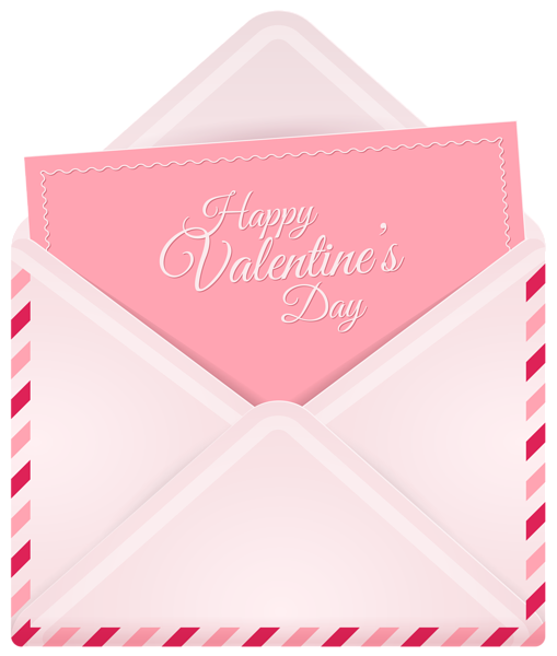 This png image - Happy Valentine's Day Envelope PNG Clip Art Image, is available for free download