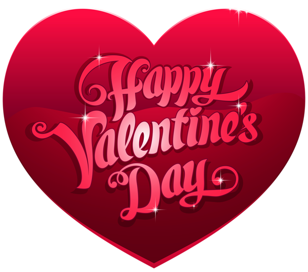 This png image - Happy Valentine's Day Heart PNG Clip Art Image, is available for free download