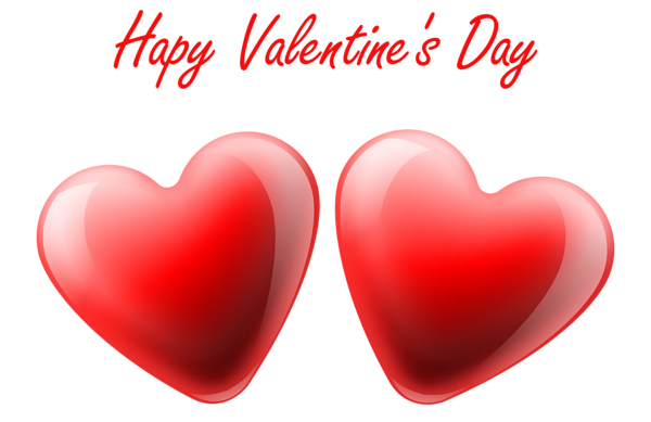 This png image - Happy Valentine's Day Hearts Transparent PNG Clip Art Image, is available for free download