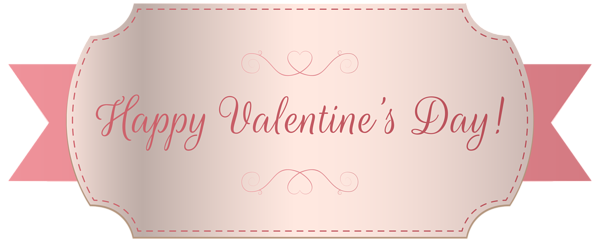 This png image - Happy Valentine's Day Label PNG Clip Art Image, is available for free download