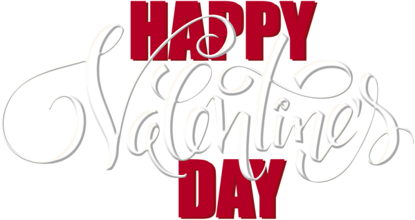 Happy Valentine's Day Text Clip Art Image | Gallery ...