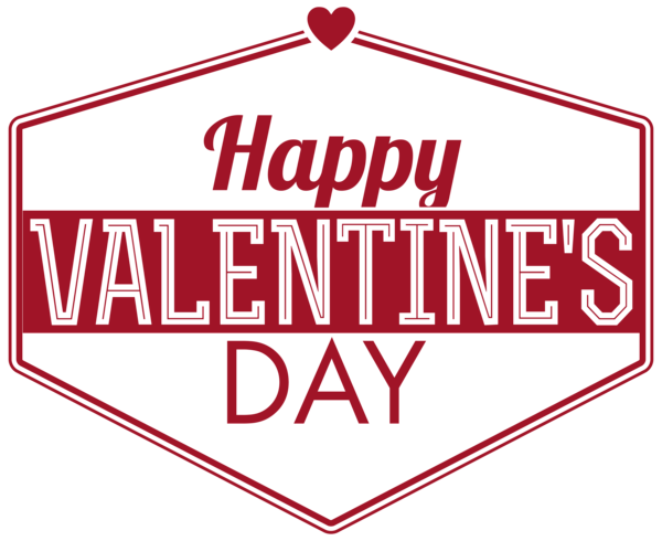 This png image - Happy Valentine's Day Text Decor Transparent PNG Clip Art Image, is available for free download