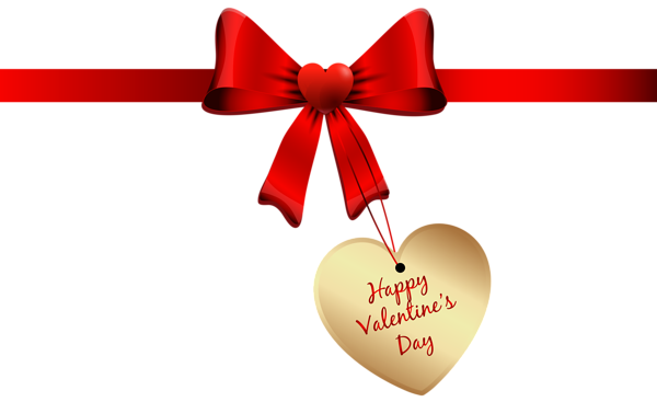 This png image - Happy Valentines Day Bow PNG Clipart Image, is available for free download