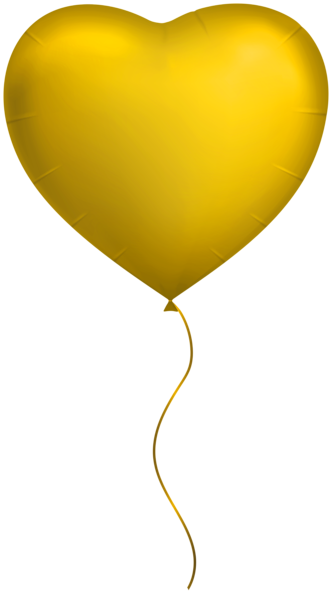 This png image - Heart Balloon Yellow PNG Clipart, is available for free download