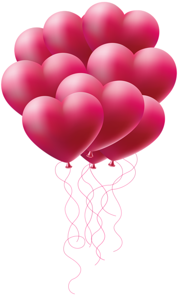 This png image - Heart Balloons Clip Art Image, is available for free download