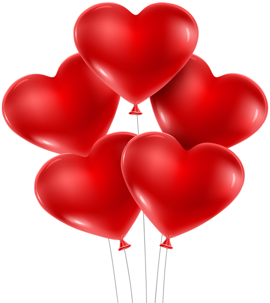 This png image - Heart Balloons PNG Clip Art Image, is available for free download